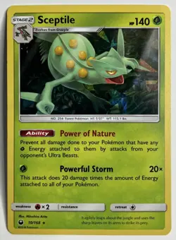 Sceptile #10/168 Promos Sun & Moon Celestial Storm Pokemon 2018 Cracked Ice Holo - Image 1