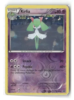 Kirlia Reverse Holo Uncommon Next Destinies 56/99 Pokemon Damaged - Image 1