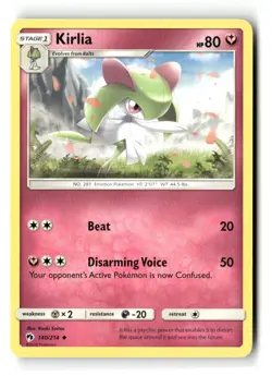 Kirlia Uncommon Lost Thunder 140/214 Pokemon Lightly Played - Image 1