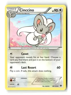 Cinccino Uncommon Fates Collide 88/124 Pokemon Lightly Played - Image 1