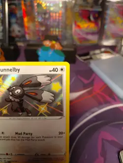 4x NM-Mint Bunnelby - SV097/SV122 - Shiny Holo Rare Pokemon Shining Fates: Shiny - Image 3