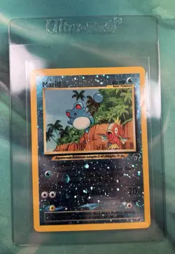 Pokemon Marill Southern Islands Reverse Holo 11/18 LP+ (4 SWIRLS) - Image 1