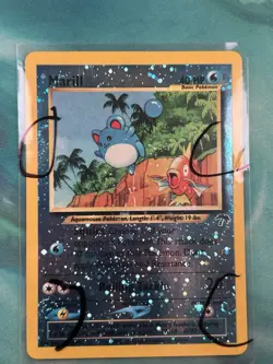 Pokemon Marill Southern Islands Reverse Holo 11/18 LP+ (4 SWIRLS) - Image 3