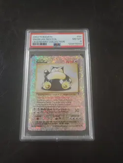 2002 POKEMON LEGENDARY COLLECTION #64 SNORLAX-REVERSE FOIL PSA 8 - Image 1