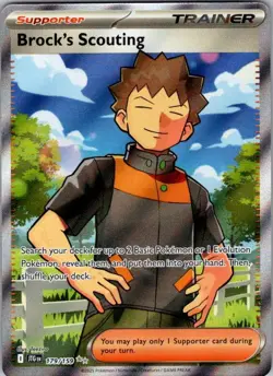 BROCK'S SCOUTING 179/159 JOURNEY TOGETHER HOLO POKEMON - Image 1