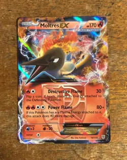 Pokemon Moltres EX TCG Holo Card Plasma Storm Team Ultra Rare 14/135 - Image 1