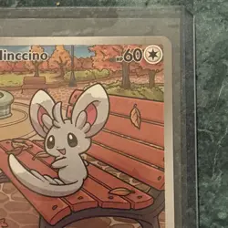 Pokemon TCG Black Bolt Minccino 152/086 IR Illustration Rare NM - Image 2