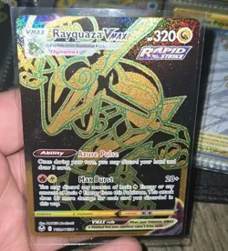 Rayquaza VMAX (Secret Rare) - TG29/TG30 Ultra Rare Silver Tempest NM Pokemon TCG - Image 1