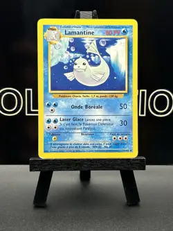 Dewgong Lamantine 25/102 French Uncommon Base Set 1998 Pokemon Card - Image 2