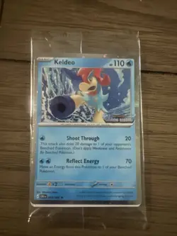 Pokemon Keldeo Chaos Rising Cosmos Holo 019/086 Stamped Promo Sealed - Image 1