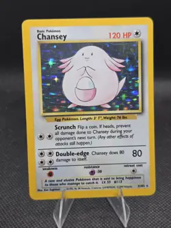 Chansey (Holo) 003/102 Pokemon Base Set Unlimited - MP - Image 1