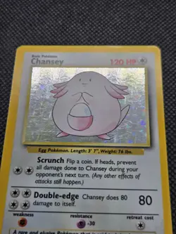 Chansey (Holo) 003/102 Pokemon Base Set Unlimited - MP - Image 2