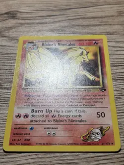 Pokemon Blaine's Ninetales Gym Challenge 21/132 Rare Card Unlimited MP - Image 2