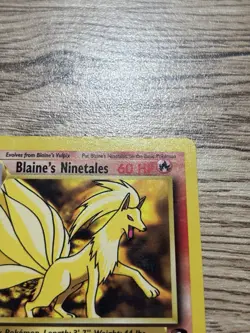 Pokemon Blaine's Ninetales Gym Challenge 21/132 Rare Card Unlimited MP - Image 4