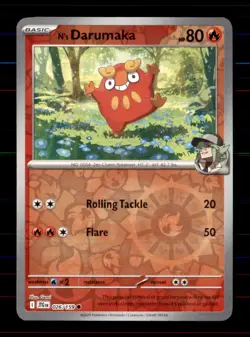 N's Darumaka 026/159 Common Journey Together Pokemon Reverse Holo Near Mint - Image 1