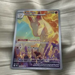 The Pokemon Company Rapidash 189/182 Destined Rivals Illustration Rare Holo Eng… - Image 1