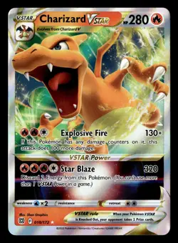 Charizard VSTAR 018/172 VSTAR Rare Holo Brilliant Stars Pokemon Card - 1 - Image 2