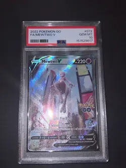 PSA 10 FRESH CERT Mewtwo V (Alternate Full Art) 072/078 Pokemon GO Holo - Image 2