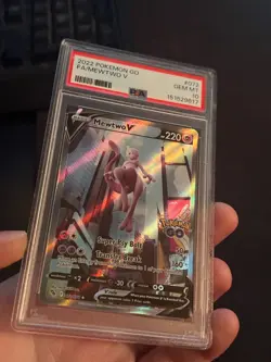PSA 10 FRESH CERT Mewtwo V (Alternate Full Art) 072/078 Pokemon GO Holo - Image 4