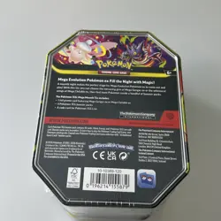 Pokemon Mega Evolution Mega Moonlit Tin Box CLEFABLE Sealed with 4 Booster Packs - Image 2