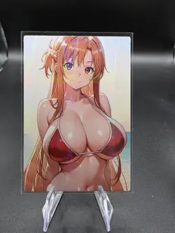 Asuna Yuuki Art Sword Online Holographic Anime Collectible Trading Card - Image 1