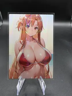 Asuna Yuuki Art Sword Online Holographic Anime Collectible Trading Card - Image 2