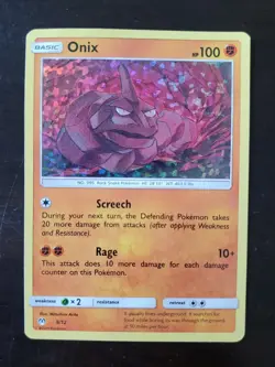Pokemon Onix 2019 McDonald's Promo 9/12 Holofoil - Image 1