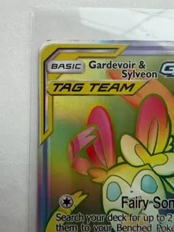 Pokemon Gardevoir & Sylveon GX 225/214 Unbroken Bonds Secret Rare Holo 2019 LP - Image 3