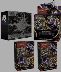 Pokemon Tcg 1x PITCH BLACK Pokemon Center ETB, 1x Booster Box & 2 Booster Bundle - Image 1