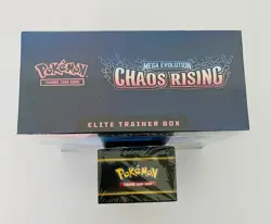 POKEMON TCG Chaos Rising Elite Trainer Box ETB + Booster Bundle Mega Evolution - Image 3