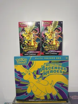 Pokemon TCG Ascended Heroes ETB & Booster Bundle X 2 Lot Sealed - Image 1