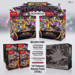 PRE-ORDER Pokemon TCG Pitch Black Bundle - 2x Booster Boxes 4x Bundles 1x PC ETB - Image 1