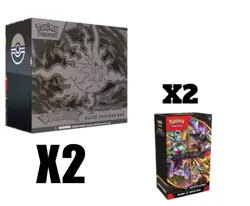 Pokemon Pitch Black Bundle | 2x Pokemon Center ETB + 2x Booster Bundle | PRESALE - Image 1