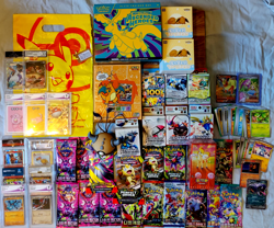 Large Pokemon TCG Bundle 11 Sealed Boxes 11 Slabs 16 Packs ETB proms bulk & More - Image 1