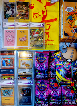 Large Pokemon TCG Bundle 11 Sealed Boxes 11 Slabs 16 Packs ETB proms bulk & More - Image 2