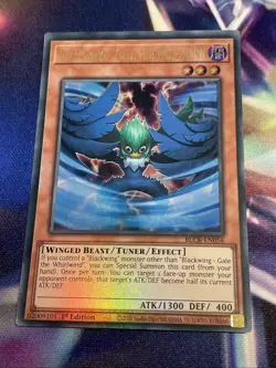 Yu-Gi-Oh! TCG Blackwing - Gale the Whirlwind BLCR-EN056 Ultra Rare NM/M - Image 1