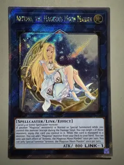 YUGIOH ARTEMIS THE MAGISTUS MOON MAIDEN ASIA ENGLISH RC04 EXTRA SECRET RARE - Image 1
