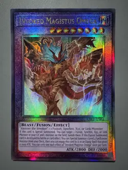 YUGIOH INVOKED MAGISTUS OMEGA ASIA ENGLISH EDITION CR11-AE086 ULTIMATE RARE - Image 1