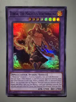 YUGIOH ZOROA THE MAGISTUS VERETHRAGNA ASIA ENGLISH EDITION CR11-AE085 SUPER RARE - Image 1