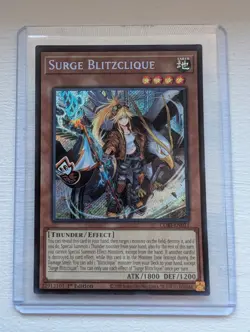 Surge Blitzclique CORI-EN011 Secret Rare 1st Edition Yugioh - Image 1