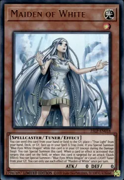 Maiden Of White - Ultra Rare Limited Edition 25LP-EN018 - NM - YuGiOh - Image 1