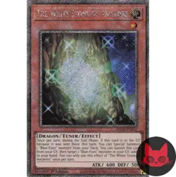Yugioh The White Stone of Ancients RA04-EN267 Platinum Secret Rare 1st Ed NM - Image 1