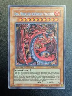 Uria, Herr der Reißenden Flammen CT03-DE005 Secret Rare Deutsch EX Yugioh - Image 1