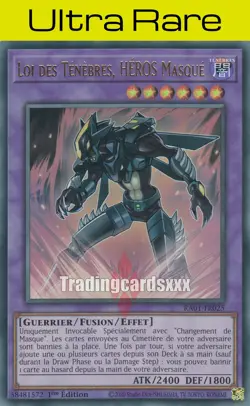 Yu-Gi-Oh! Loi des Tenebres, HEROS Masque : UR RA01-FR025 - Image 1