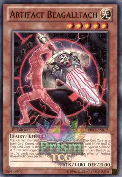1st Ed Artifact Beagalltach PRIO-EN012 Yugioh - Image 1