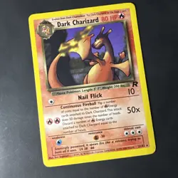 Pokemon TCG Dark Charizard 21/82 Team Rocket 1999-2000 Rare Card Vintage - Image 1