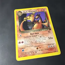 Pokemon TCG Dark Charizard 21/82 Team Rocket 1999-2000 Rare Card Vintage - Image 2