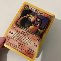 Vintage Pokemon Card Dark Charizard 21/82 Team Rocket Rare WOTC 1999 - Image 3