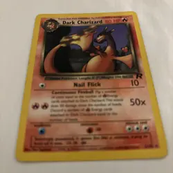 Vintage Pokemon Card Dark Charizard 21/82 Team Rocket Rare WOTC 1999 - Image 4
