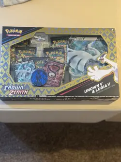 Pokemon TCG Crown Zenith Lugia v and Unown v Special Collection Box New & Sealed - Image 1